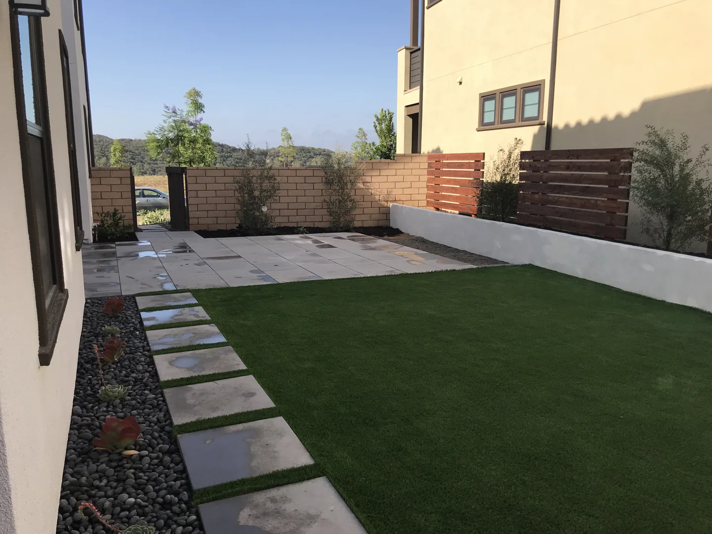 A view across the courtyard